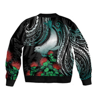 Aloha Hawaii Monk Seal Bomber Jacket Mix Ohia Lehua