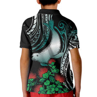 Aloha Hawaii Monk Seal Kid Polo Shirt Mix Ohia Lehua