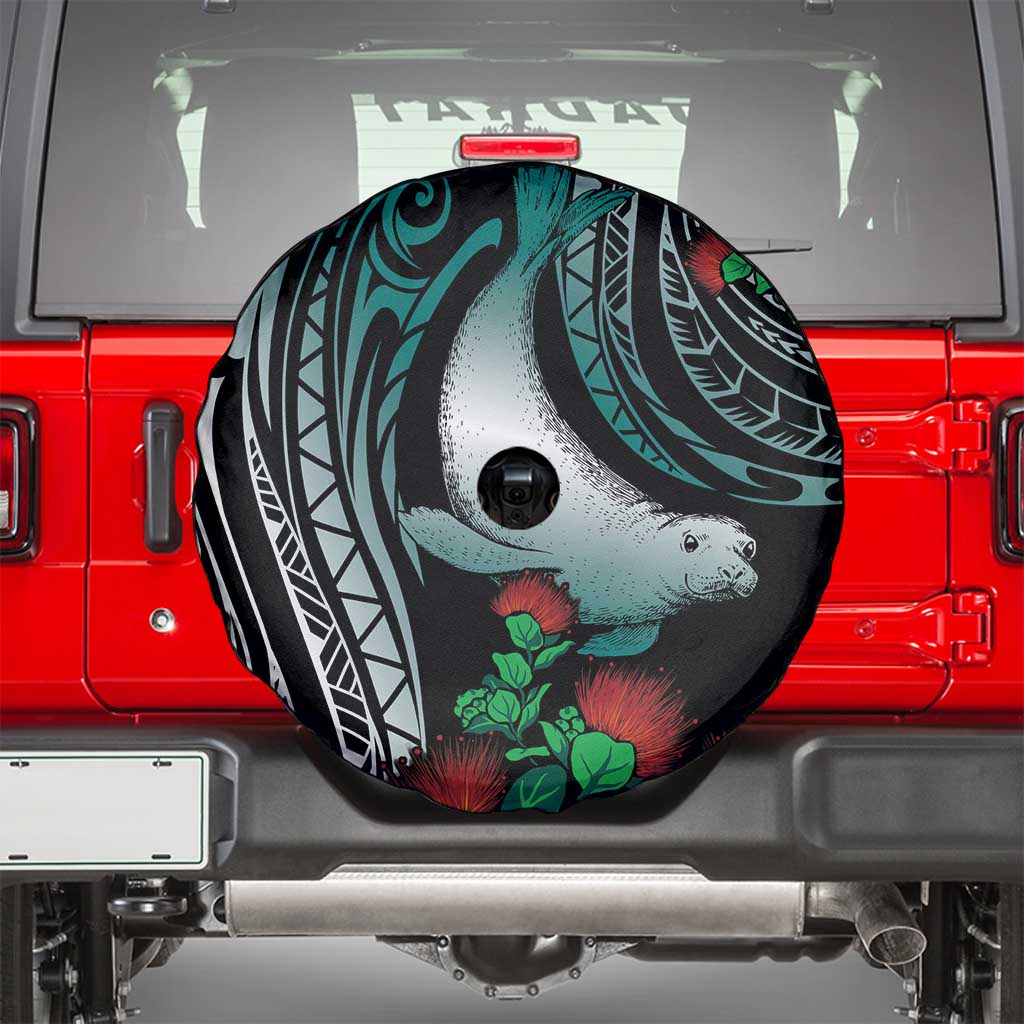 Aloha Hawaii Monk Seal Spare Tire Cover Mix Ohia Lehua
