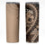 Bula Fiji Skinny Tumbler Mocha Brown Kaivity Masi Tapa