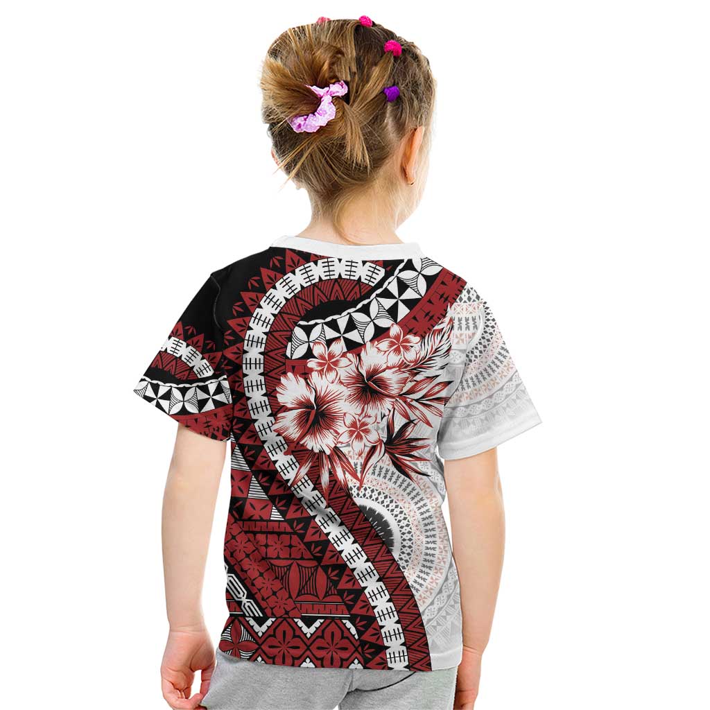 Bula Fiji Kid T Shirt White Kaivity Masi Tapa