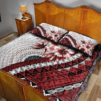 Bula Fiji Quilt Bed Set White Kaivity Masi Tapa