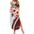 Bula Fiji Summer Maxi Dress White Kaivity Masi Tapa