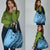 Bula Fiji Grocery Bag Turquoise Kaivity Masi Tapa