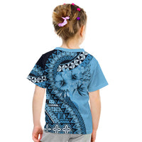 Bula Fiji Kid T Shirt Turquoise Kaivity Masi Tapa