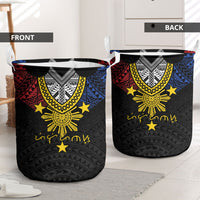 Philippines Heritage Baybayin Mix Polynesian Laundry Basket