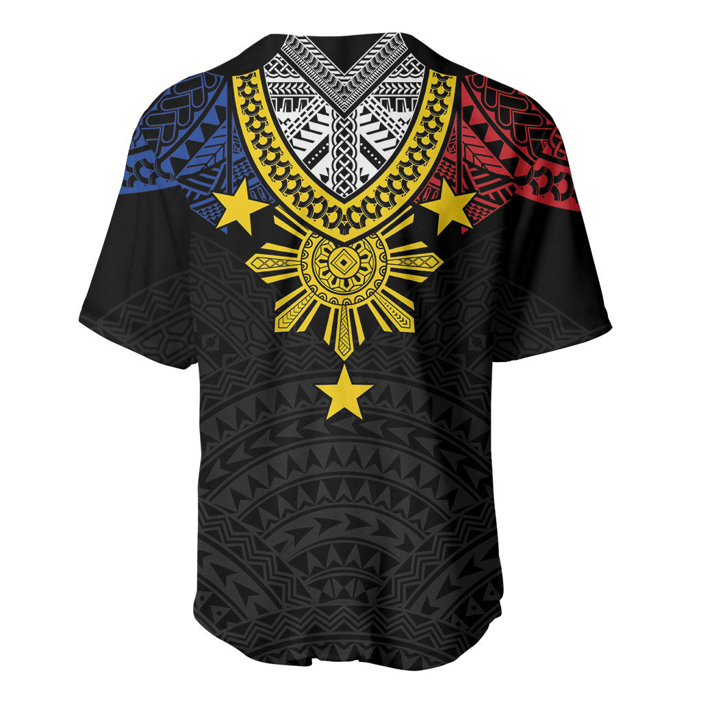 Philippines Heritage Baybayin Mix Polynesian Baseball Jersey