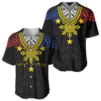 Philippines Heritage Baybayin Mix Polynesian Baseball Jersey