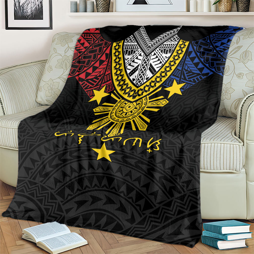Philippines Heritage Baybayin Mix Polynesian Blanket
