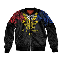 Philippines Heritage Baybayin Mix Polynesian Bomber Jacket