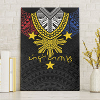 Philippines Heritage Baybayin Mix Polynesian Canvas Wall Art