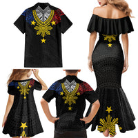 Philippines Heritage Baybayin Mix Polynesian Family Matching Mermaid Dress and Hawaiian Shirt LT7 - Polynesian Pride
