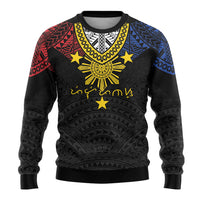 Philippines Heritage Baybayin Mix Polynesian Ugly Christmas Sweater