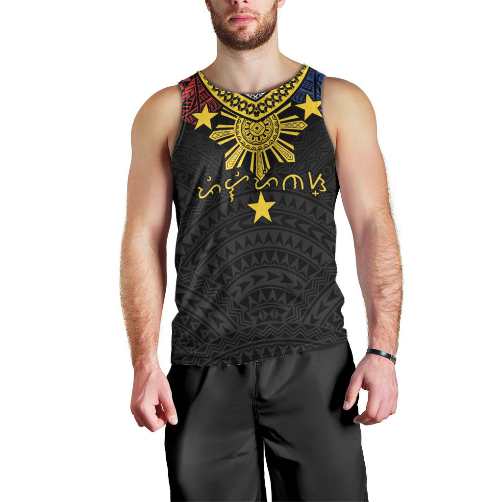 Philippines Heritage Baybayin Mix Polynesian Men Tank Top