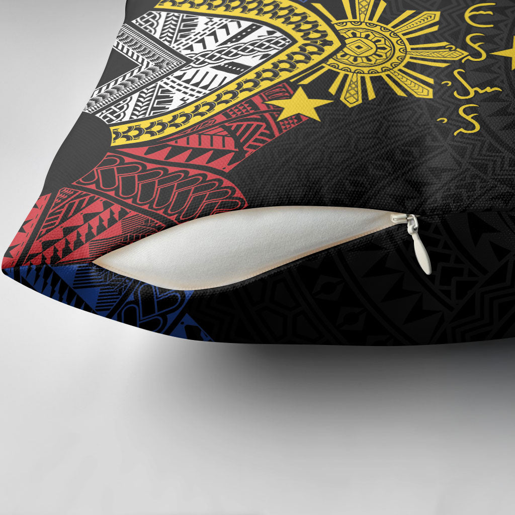 Philippines Heritage Baybayin Mix Polynesian Pillow Cover