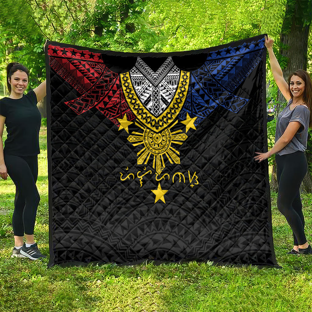 Philippines Heritage Baybayin Mix Polynesian Quilt