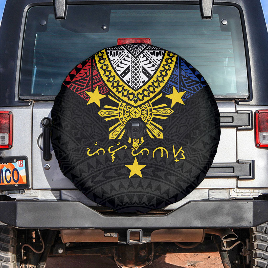Philippines Heritage Baybayin Mix Polynesian Spare Tire Cover