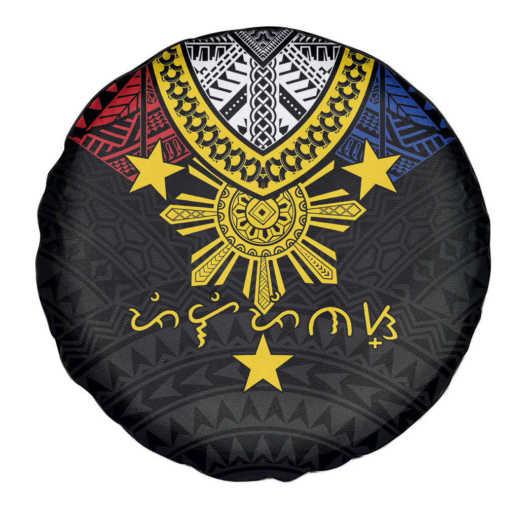 Philippines Heritage Baybayin Mix Polynesian Spare Tire Cover
