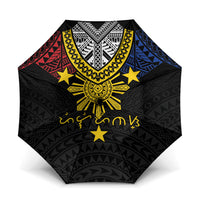 Philippines Heritage Baybayin Mix Polynesian Umbrella