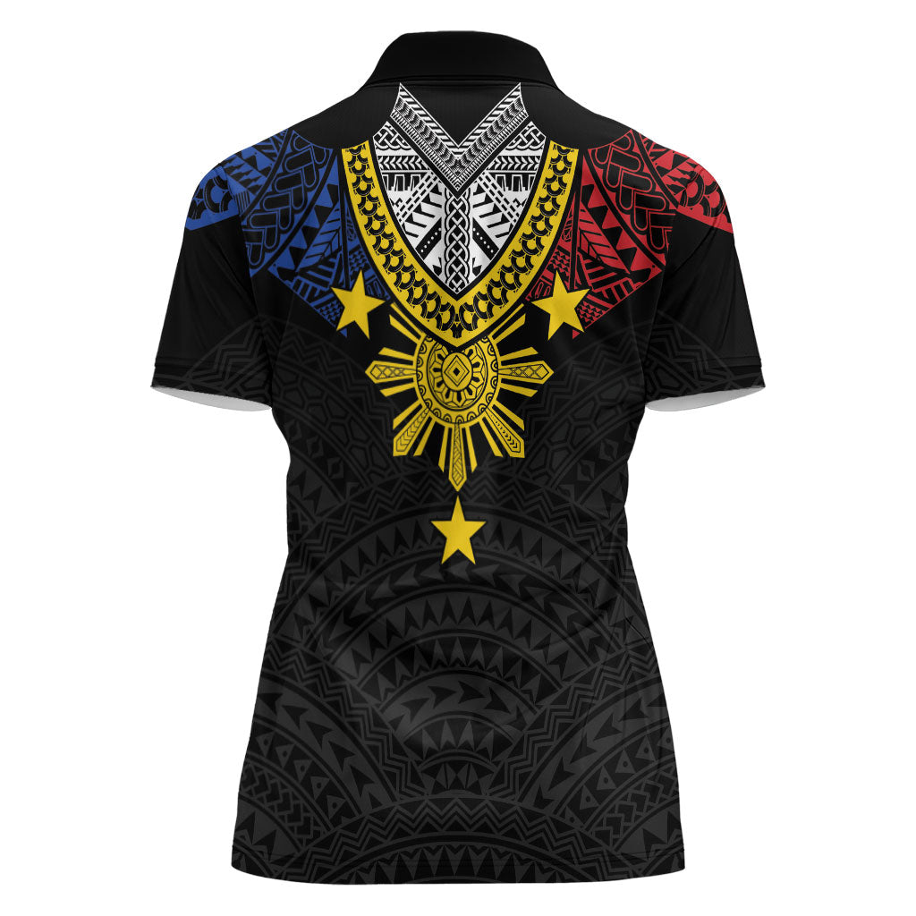 Philippines Heritage Baybayin Mix Polynesian Women Polo Shirt