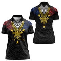 Philippines Heritage Baybayin Mix Polynesian Women Polo Shirt