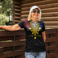 Philippines Heritage Baybayin Mix Polynesian Women Polo Shirt