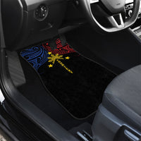 Philippines Heritage Personalized Car Mats Baybayin Philipinas Sun