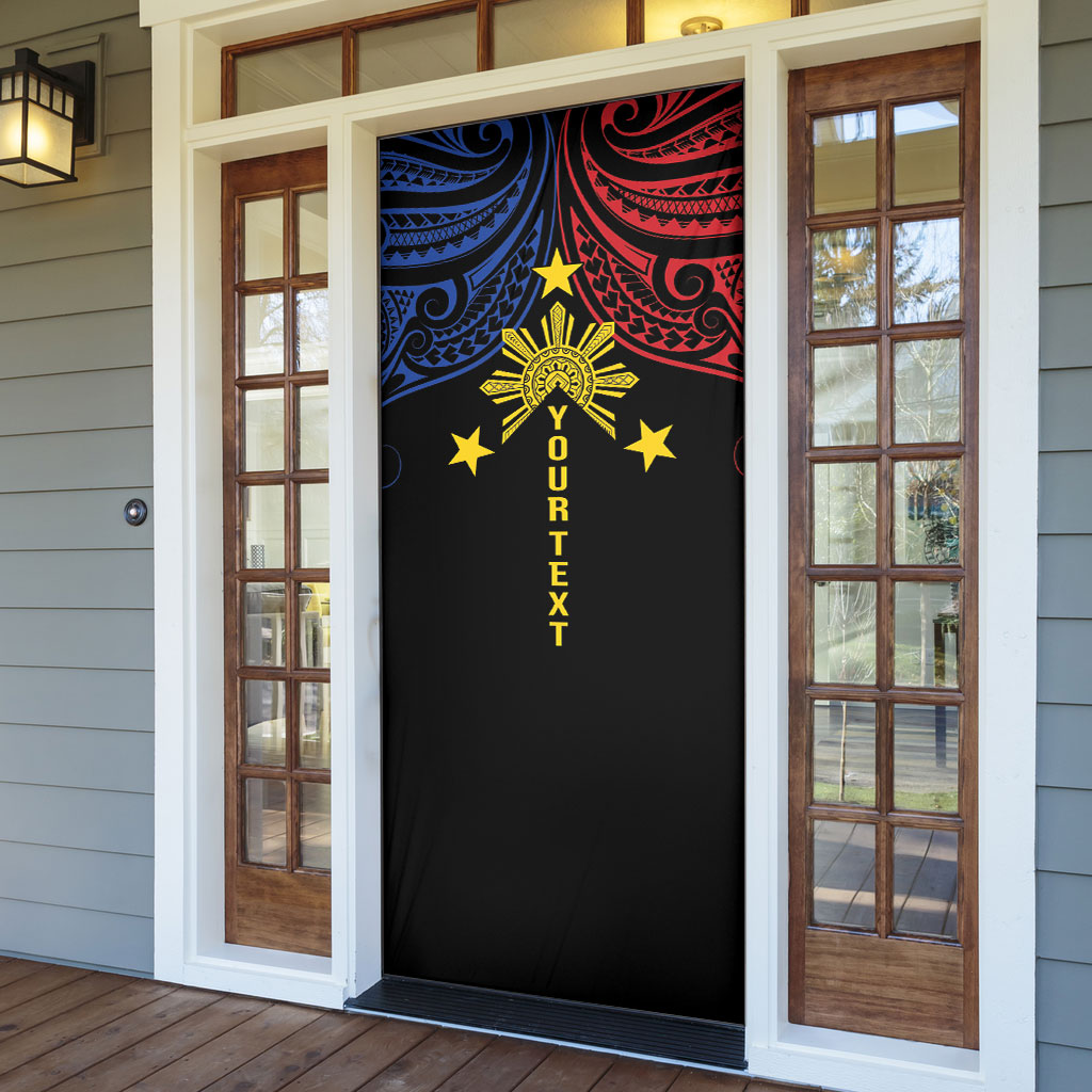 Philippines Heritage Personalized Door Cover Baybayin Philipinas Sun