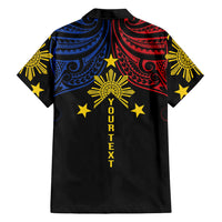 Philippines Heritage Personalized Family Matching Mermaid Dress and Hawaiian Shirt Baybayin Philipinas Sun