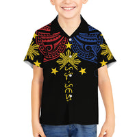 Philippines Heritage Personalized Hawaiian Shirt Baybayin Philipinas Sun