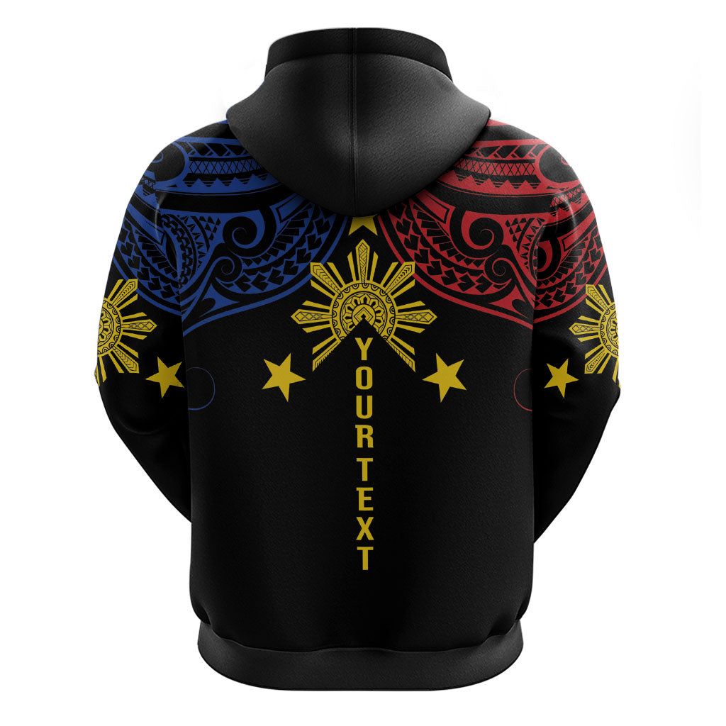 Philippines Heritage Personalized Hoodie Baybayin Philipinas Sun