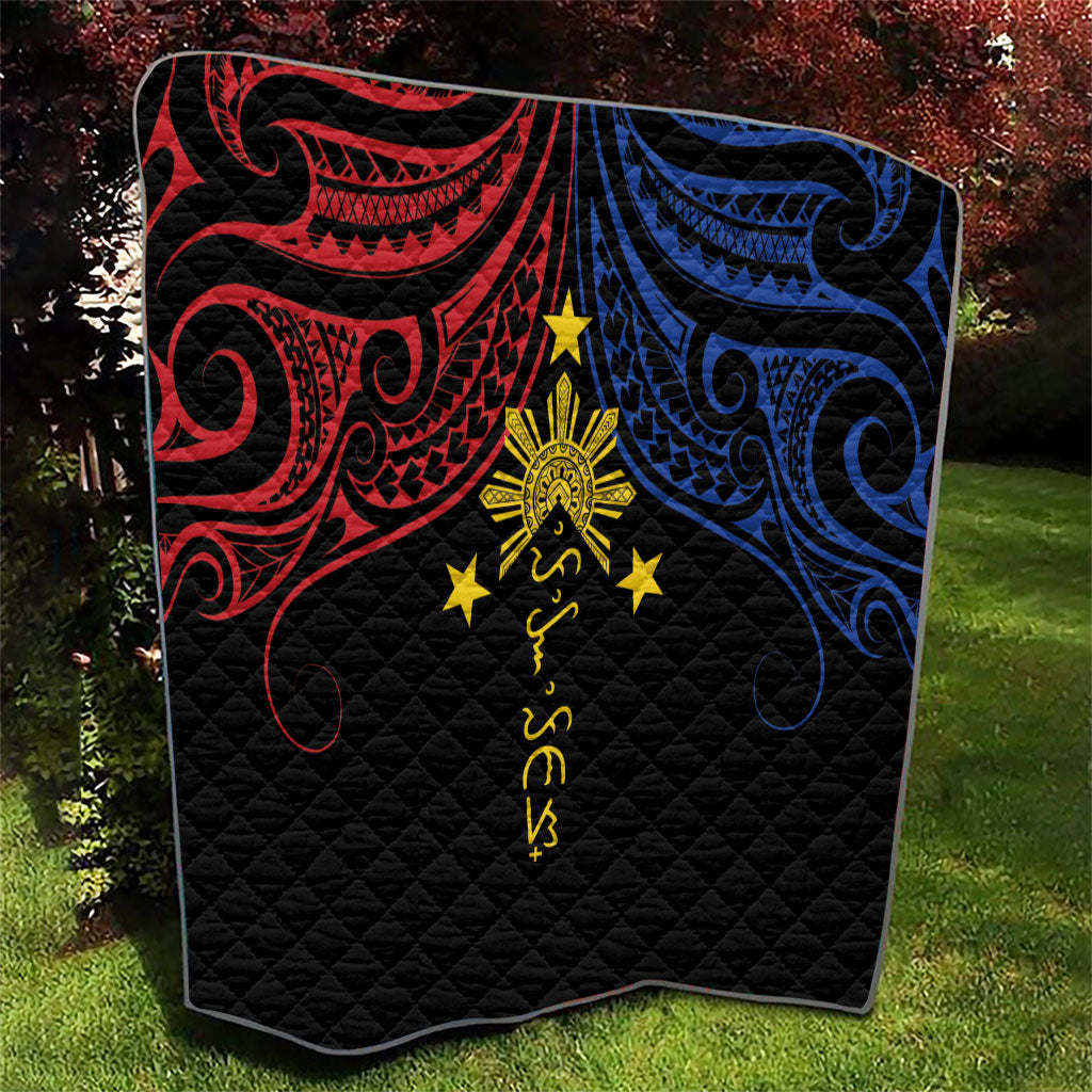 Philippines Heritage Quilt Baybayin Philipinas Sun