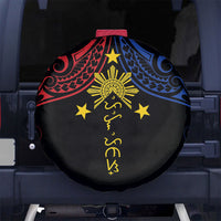 Philippines Heritage Spare Tire Cover Baybayin Philipinas Sun