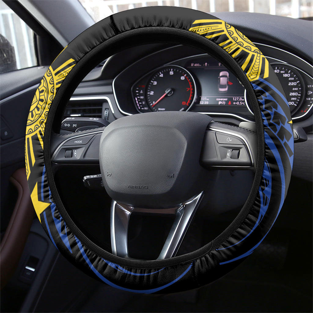 Philippines Heritage Steering Wheel Cover Baybayin Philipinas Sun