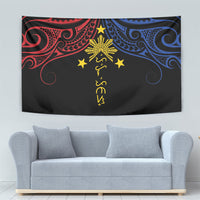 Philippines Heritage Tapestry Baybayin Philipinas Sun