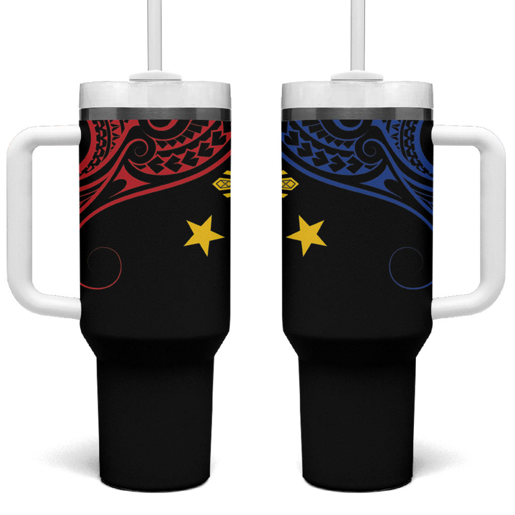 Philippines Heritage Tumbler With Handle Baybayin Philipinas Sun