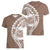 Polynesian Pride Women V Neck T Shirt Polynesia Tribal - Tropical Brown LT7 - Polynesian Pride