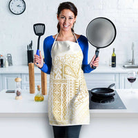 Samoa Lotu Tamaiti Mamanu Siapo Apron Golden Plumeria - Polynesian Pride