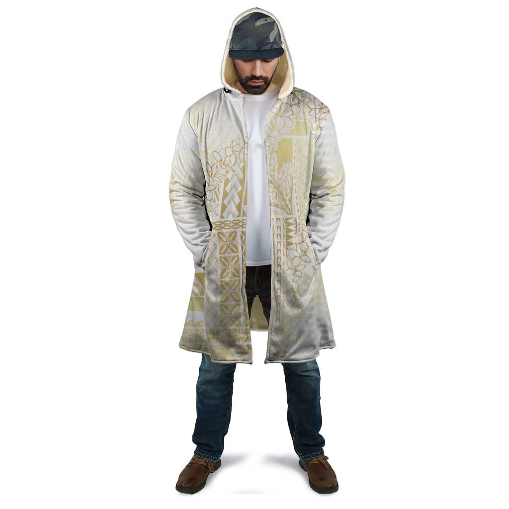 Samoa Lotu Tamaiti Mamanu Siapo Cloak Golden Plumeria - Polynesian Pride