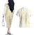 Samoa Lotu Tamaiti Mamanu Siapo Couples Matching Off The Shoulder Long Sleeve Dress and Hawaiian Shirt Golden Plumeria - Polynesian Pride