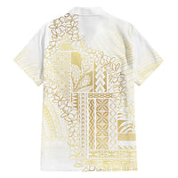 Samoa Lotu Tamaiti Mamanu Siapo Hawaiian Shirt Golden Plumeria - Polynesian Pride