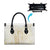 Samoa Lotu Tamaiti Mamanu Siapo Leather Bag Golden Plumeria - Polynesian Pride