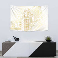 Samoa Lotu Tamaiti Mamanu Siapo Tapestry Golden Plumeria LT7 - Polynesian Pride
