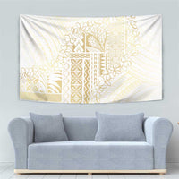 Samoa Lotu Tamaiti Mamanu Siapo Tapestry Golden Plumeria LT7 - Polynesian Pride