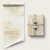 Samoa Lotu Tamaiti Mamanu Siapo Wrapping Paper Golden Plumeria