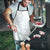 Samoa Lotu Tamaiti Mamanu Siapo Apron Off White Plumeria - Polynesian Pride