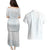 Samoa Lotu Tamaiti Mamanu Siapo Couples Matching Puletasi and Hawaiian Shirt Off White Plumeria - Polynesian Pride
