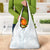 Samoa Lotu Tamaiti Mamanu Siapo Grocery Bag Off White Plumeria - Polynesian Pride