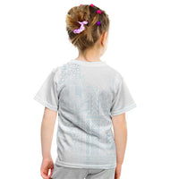 Samoa Lotu Tamaiti Mamanu Siapo Kid T Shirt Off White Plumeria - Polynesian Pride