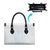 Samoa Lotu Tamaiti Mamanu Siapo Leather Bag Off White Plumeria - Polynesian Pride